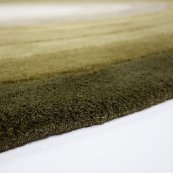 Zeleni ručno rađen vunen tepih 160x230 cm Puddle Ombre – Flair Rugs