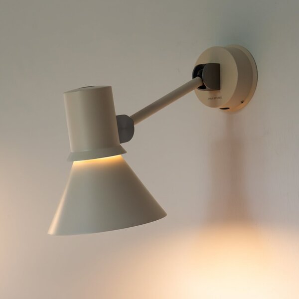 Anglepoise Zidna lampa Type 80 W2, bež, Ø 15 cm, metal, prigušiva, Bež, Dnevni boravak/blagovaonica, Aluminij