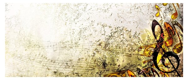 Slika - Moč glasbe (120x50 cm)