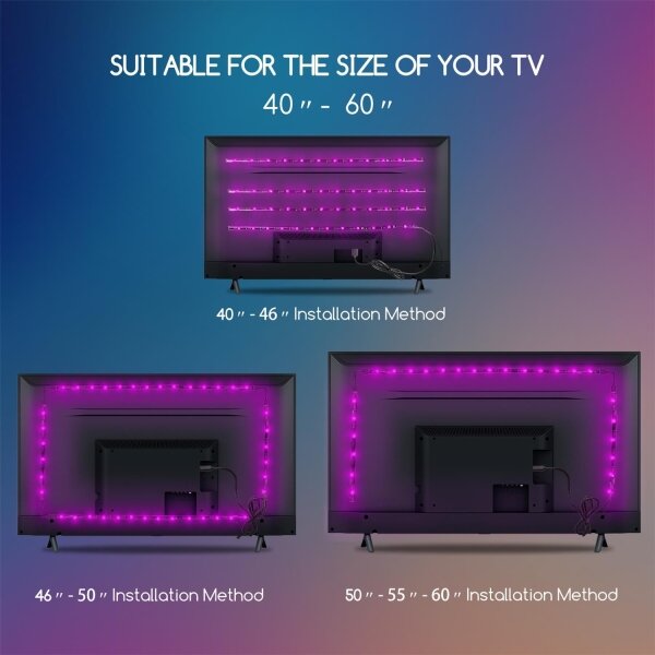 Aigostar - SET 4x LED RGB Prigušiva traka 0,5m LED/2,5W/5V IP65 +DU