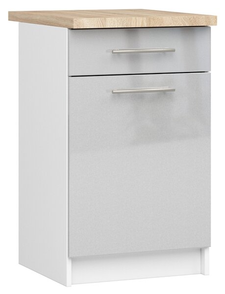 Zondo.hr Donji kuhinjski ormarić Ozara S50 SZ8 (bijela + metalik sjaj). Akcija -19%. 1071147