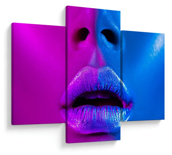 Slika obarvanih ustnic (90x60 cm)