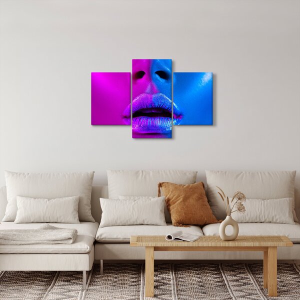 Slika obarvanih ustnic (90x60 cm)