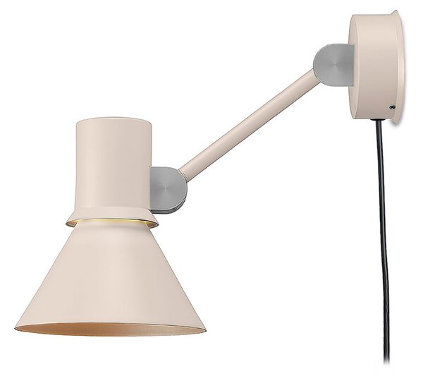 Anglepoise Zidna svjetiljka Type 80 W2, bež, Ø 15 cm, s utikačem, prigušiva, Bež, Dnevni boravak/blagovaonica, Aluminij