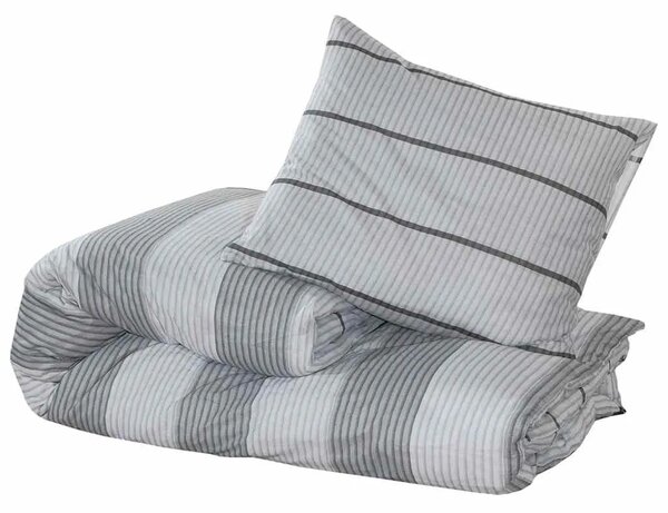 Set navlaka za poplun svijetlosiva 220x240 cm pamuk - Svjetlosiva 220 x 240 cm + 65 x 65 cm 2