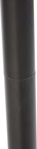 Podna lampa crna s nabranim sjenilom bijela 45 cm - Classico