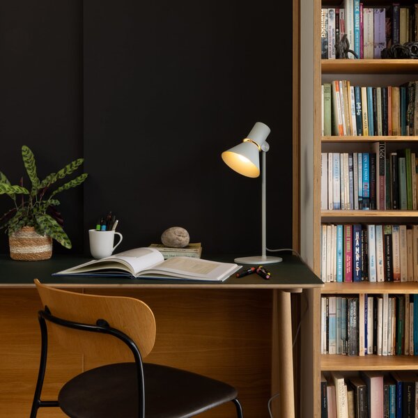 Anglepoise Stolna lampa Type 80 T1, siva, 48 cm, metal, Sivo, Dnevni boravak/blagovaonica, Aluminij