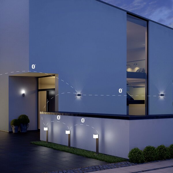 STEINEL GL 80 C LED svjetlo za stazu, Bluetooth Smart, antracit, prigušiva, Crno, Metal