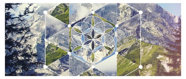 Slika - Geometrijski lik (120x50 cm)
