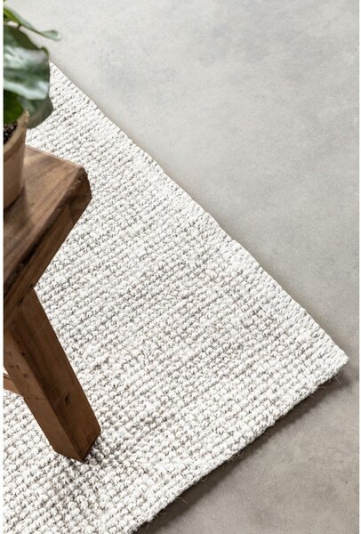Svijetlo siva obostrana/ručno rađena jutena staza 80x200 cm Bouclé Jaipur – Hanse Home