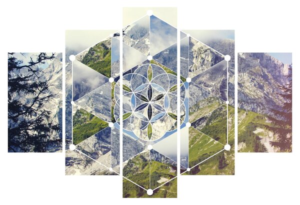Slika - Geometrijski lik (150x105 cm)