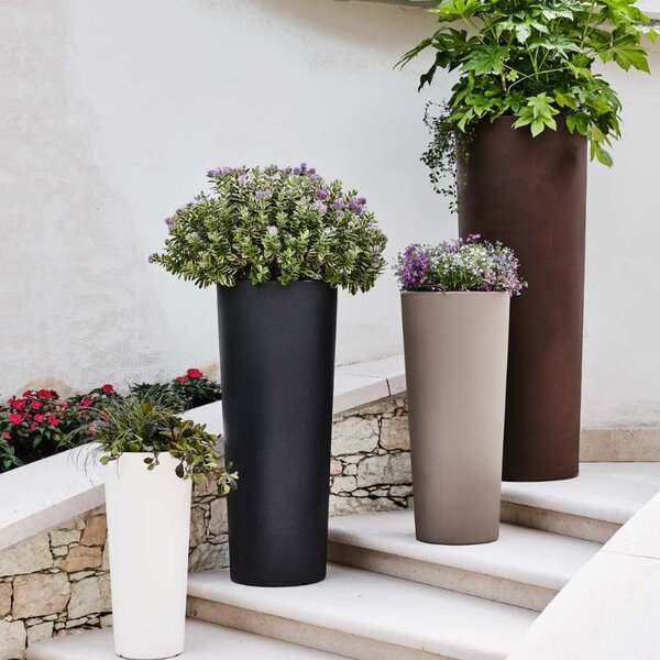 Saksija za cvijeće Slim 90 cm antracit boje - Antracit - 71 - 90 cm - Teraplast