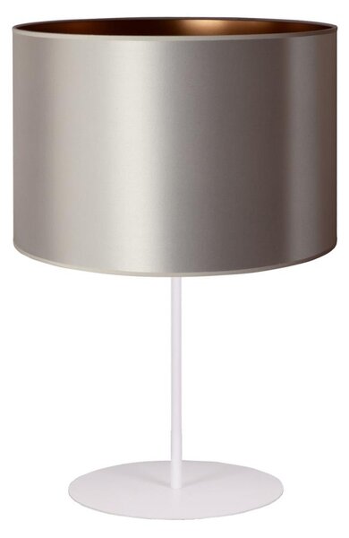 Stolna lampa CANNES 1xE14/15W/230V 20 cm srebrna/bakrena/bijela
