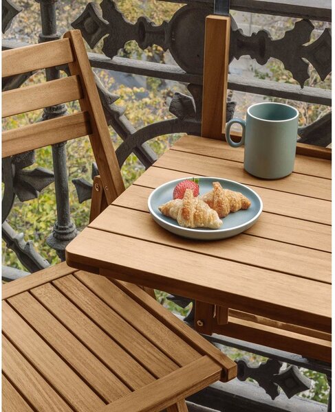 Viseći balkonski stol od masivnog drveta 40x42 cm Amarilis – Kave Home