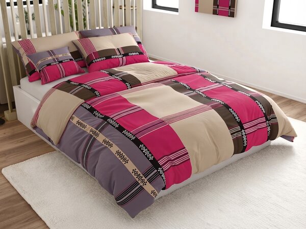 Poli-pamučna posteljina DANIELA POLY ružičasta Dimenzije posteljine: 70 x 90 cm | 140 x 200 cm