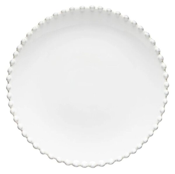 Bijeli kameni tanjur za deserte Costa Nova Pearl ⌀ 22 cm