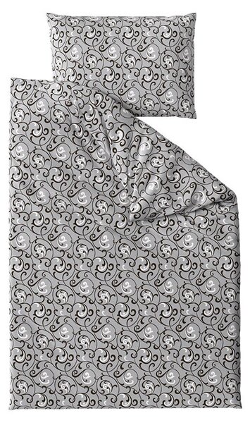 Krepset posteljina ORIENT sivo