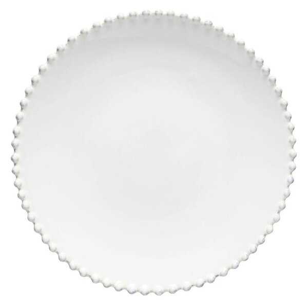 Bijeli tanjur od kamenine Costa Nova Pearl ⌀ 28 cm