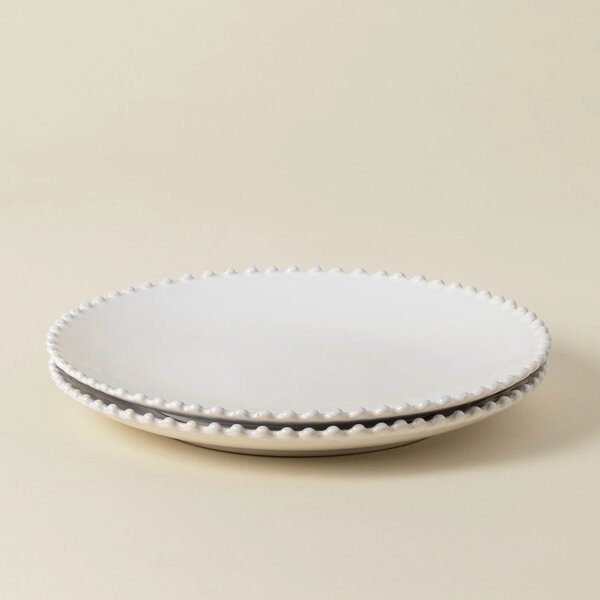 Bijeli tanjur od kamenine Costa Nova Pearl ⌀ 28 cm