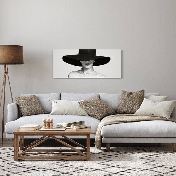 Slika - Ženska s klobukom (120x50 cm)