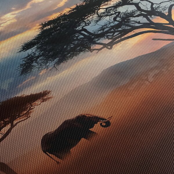 Slika - Nacionalni park Serengeti, Tanzanija, Afrika (sa satom) (90x30 cm)