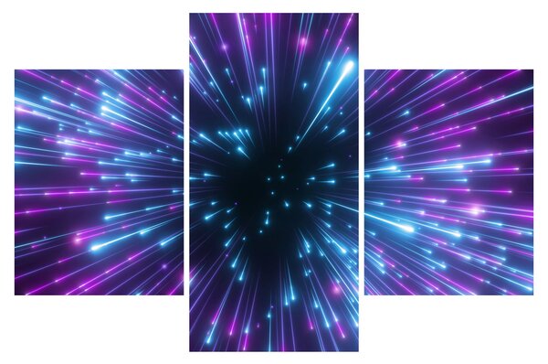 Slika - Neonski prostor (90x60 cm)