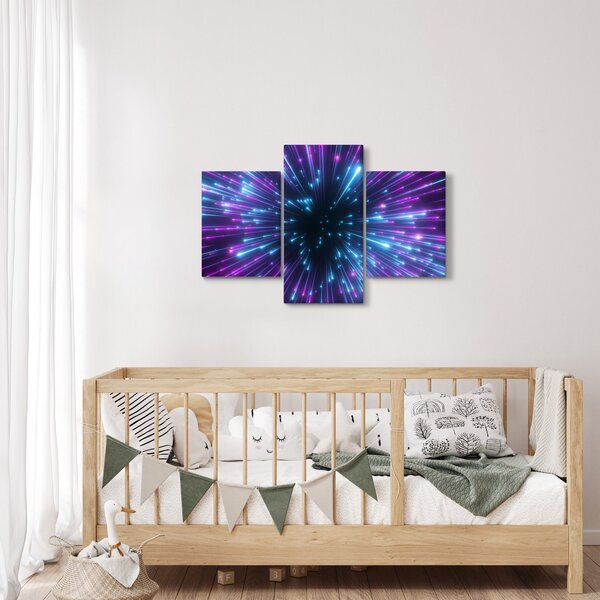Slika - Neonski prostor (90x60 cm)