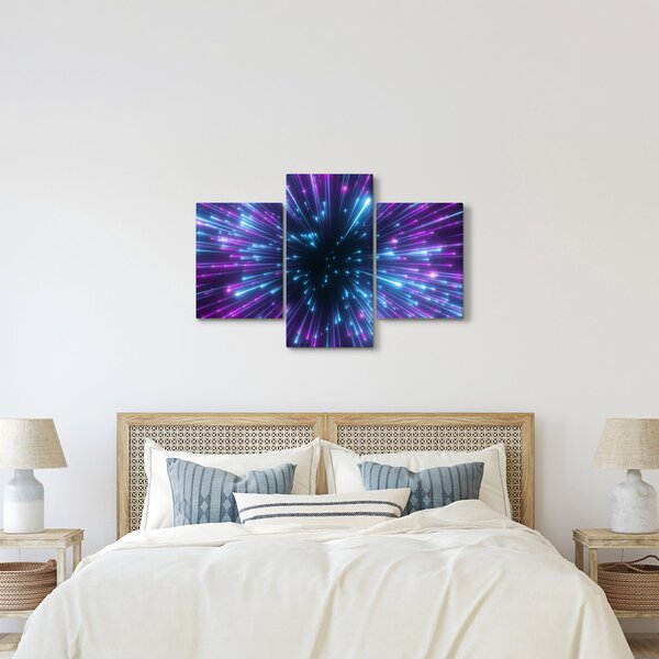 Slika - Neonski prostor (90x60 cm)