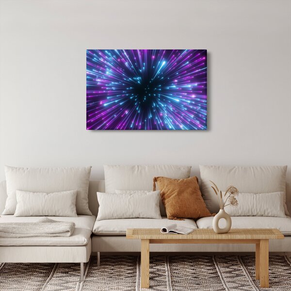 Slika - Neonski prostor (90x60 cm)
