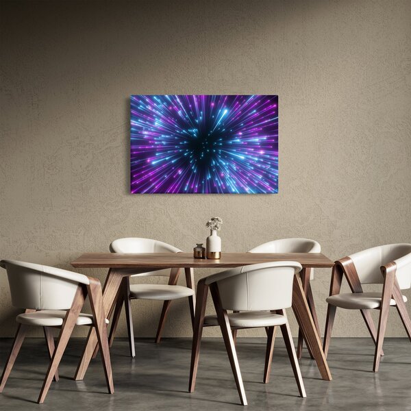 Slika - Neonski prostor (90x60 cm)