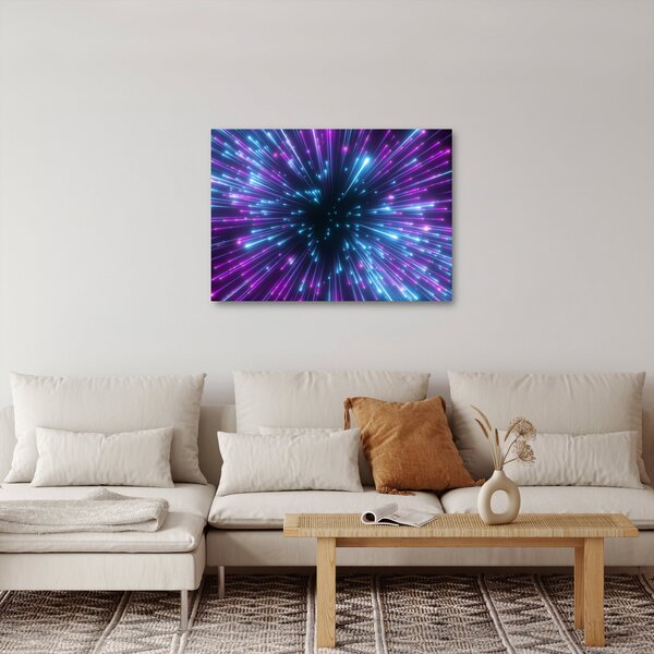 Slika - Neonski prostor (70x50 cm)
