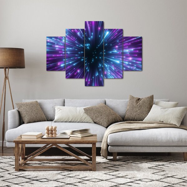 Slika - Neonski prostor (150x105 cm)