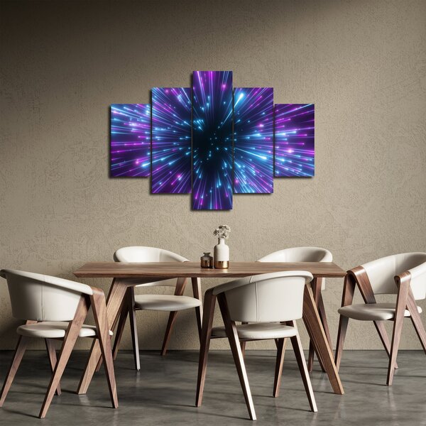 Slika - Neonski prostor (150x105 cm)