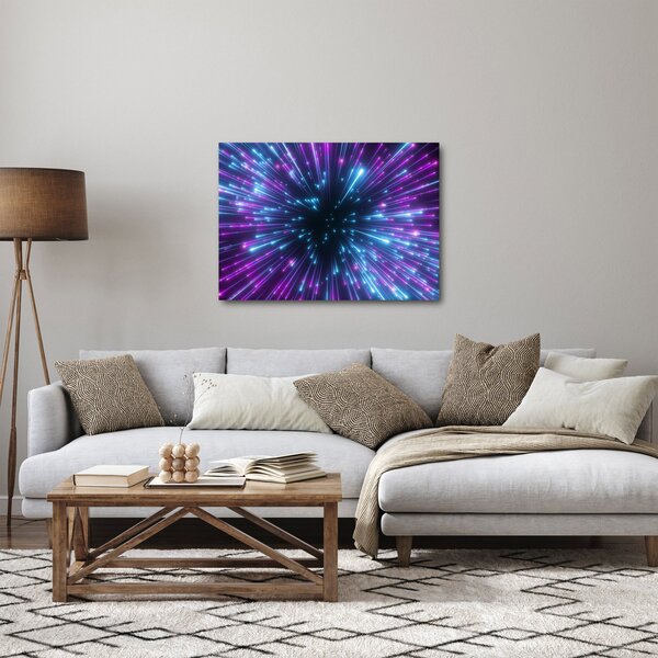 Slika - Neonski prostor (70x50 cm)