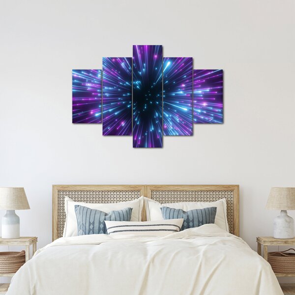 Slika - Neonski prostor (150x105 cm)
