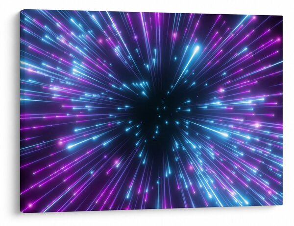 Slika - Neonski prostor (70x50 cm)