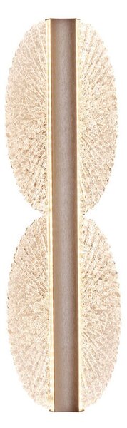 Viokef LED zidna svjetiljka Evana, srebrna, visina 40 cm, metal, Providna, Dnevni boravak/blagovaonica, Metal