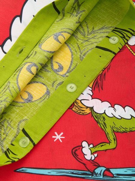 Sinsay - Pamučne navlake za jastuk s božićnim motivom 2 komadak Grinch