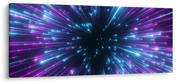 Slika - Neonski prostor (120x50 cm)