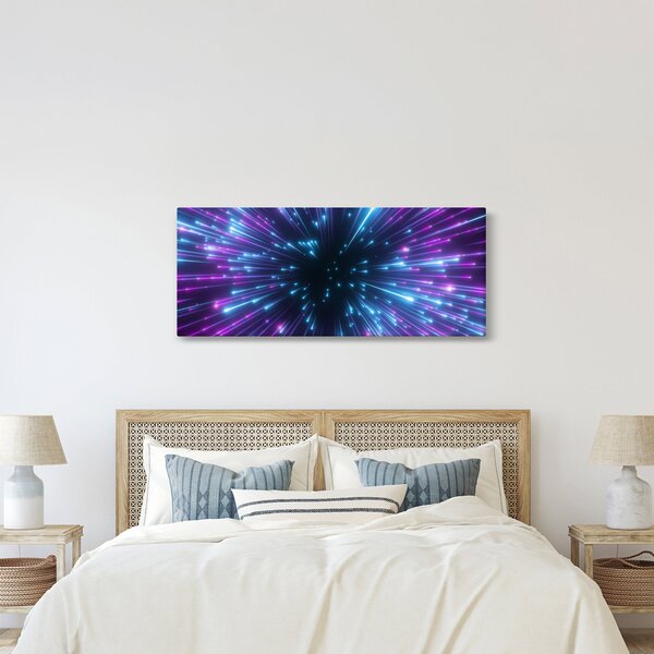 Slika - Neonski prostor (120x50 cm)