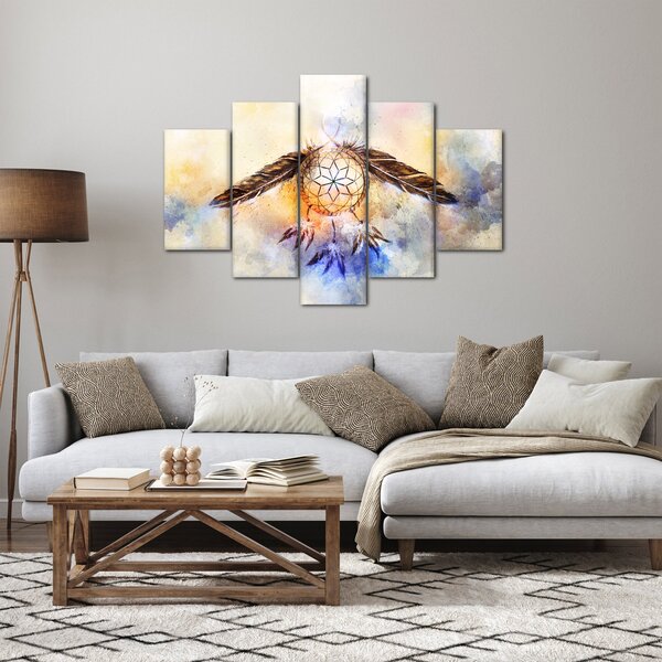 Slika - Lovilec sanj s perjem (150x105 cm)