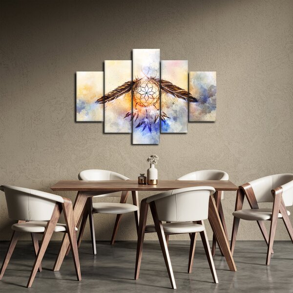 Slika - Lovilec sanj s perjem (150x105 cm)