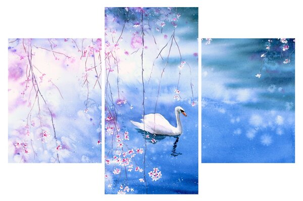 Slika - Čarobno jezero (90x60 cm)