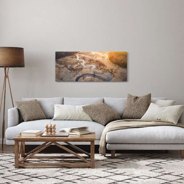 Slika - Zora nad meandri (120x50 cm)