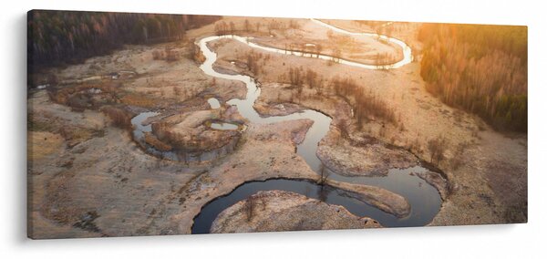 Slika - Zora nad meandri (120x50 cm)