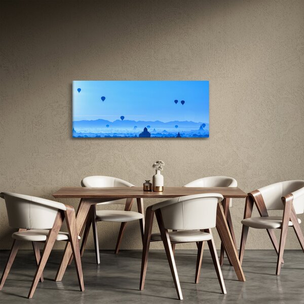 Slika - Baloni nad pokrajino (120x50 cm)