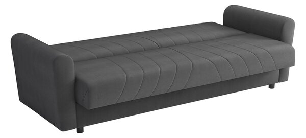 Sofa na razvlačenje Bamaku (siva) (s prostorom za odlaganje)