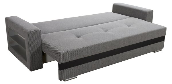 Sofa na razvlačenje Carona (svijetlosmeđa + bež) (s prostorom za odlaganje)
