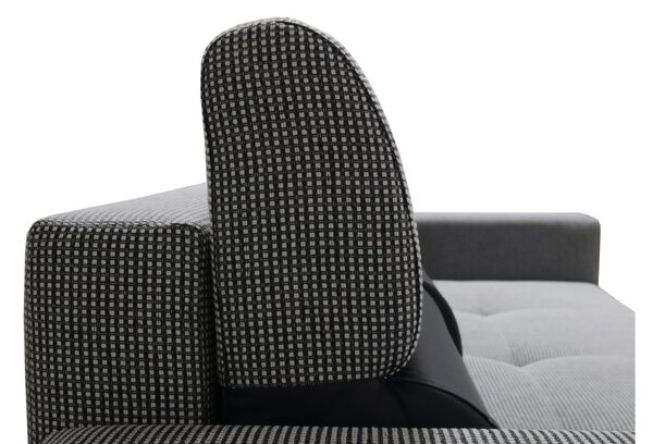 Sofa na razvlačenje Carona (svijetlosmeđa + bež) (s prostorom za odlaganje)