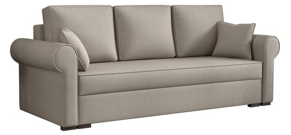 Sofa na razvlačenje Mosuria (bež) (s prostorom za odlaganje)